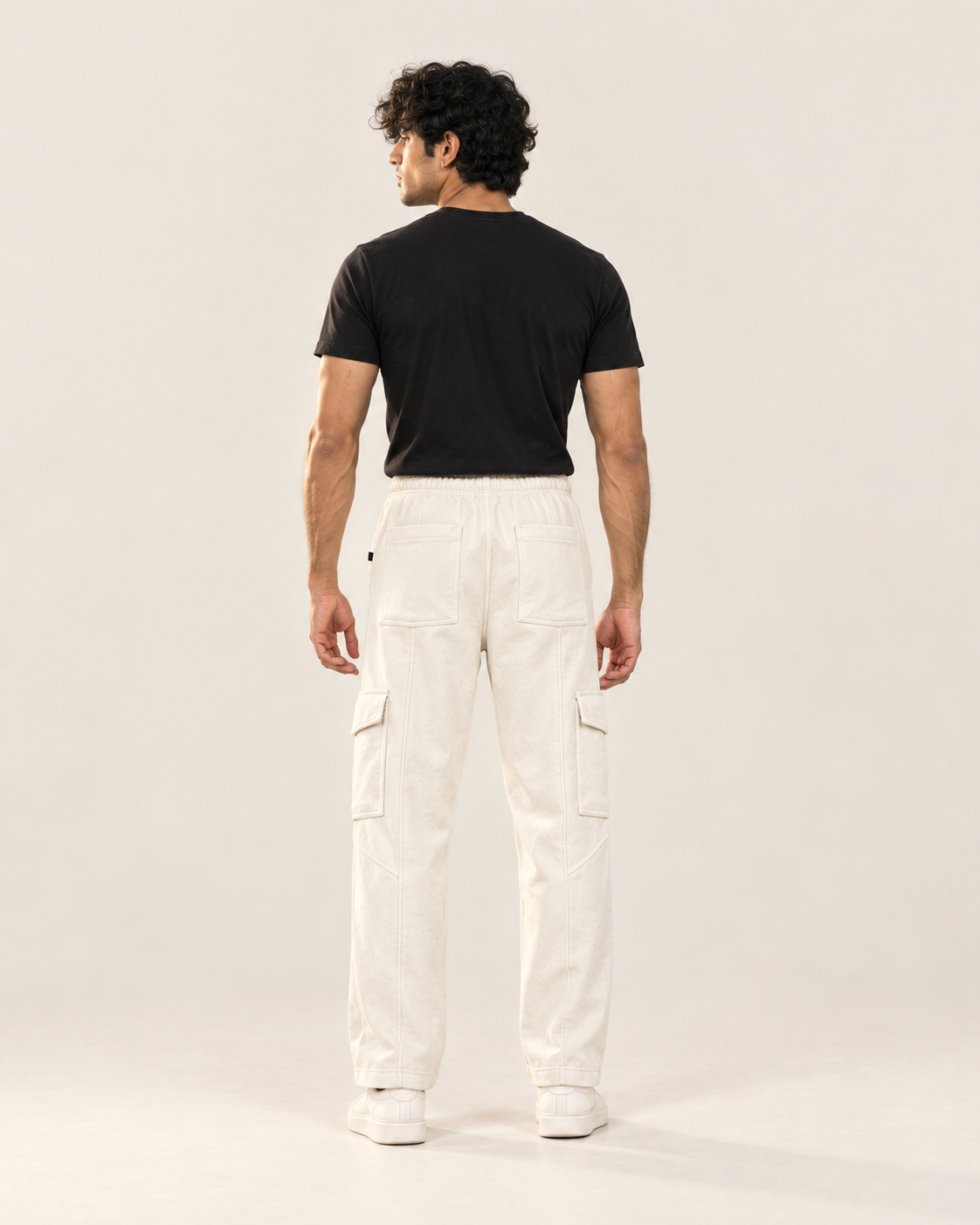 Off-White Cargo Six Pocket Trouser — 320 GSM Fleece