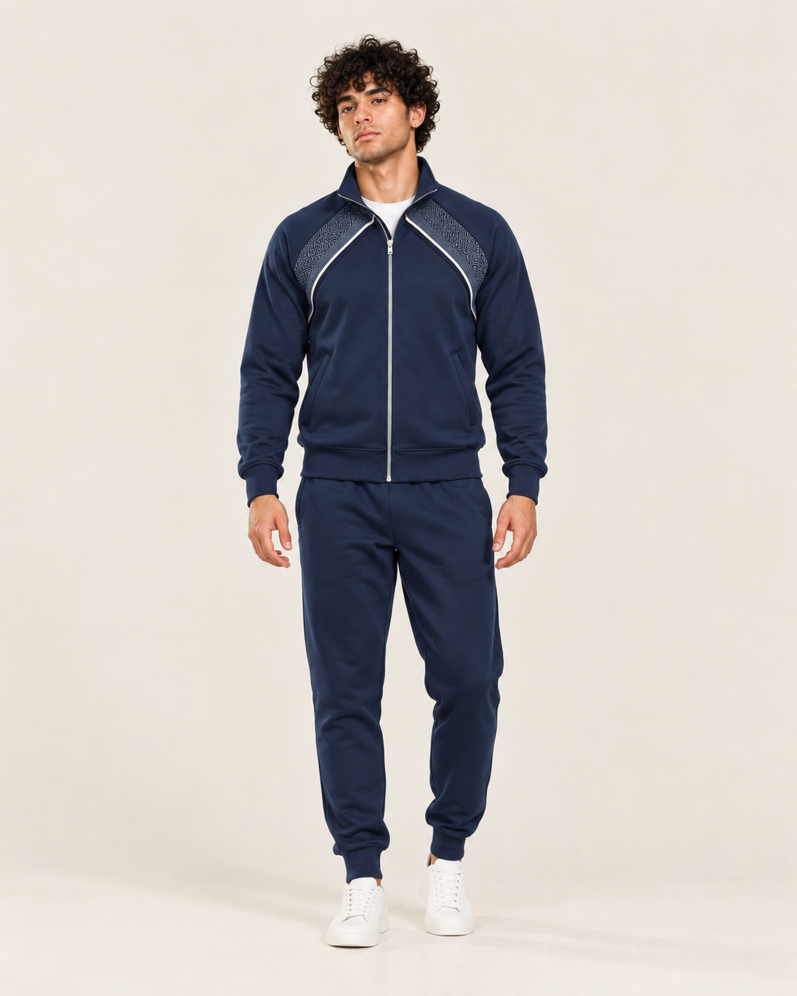 Poleyester fleece tracksuit Navy Blue