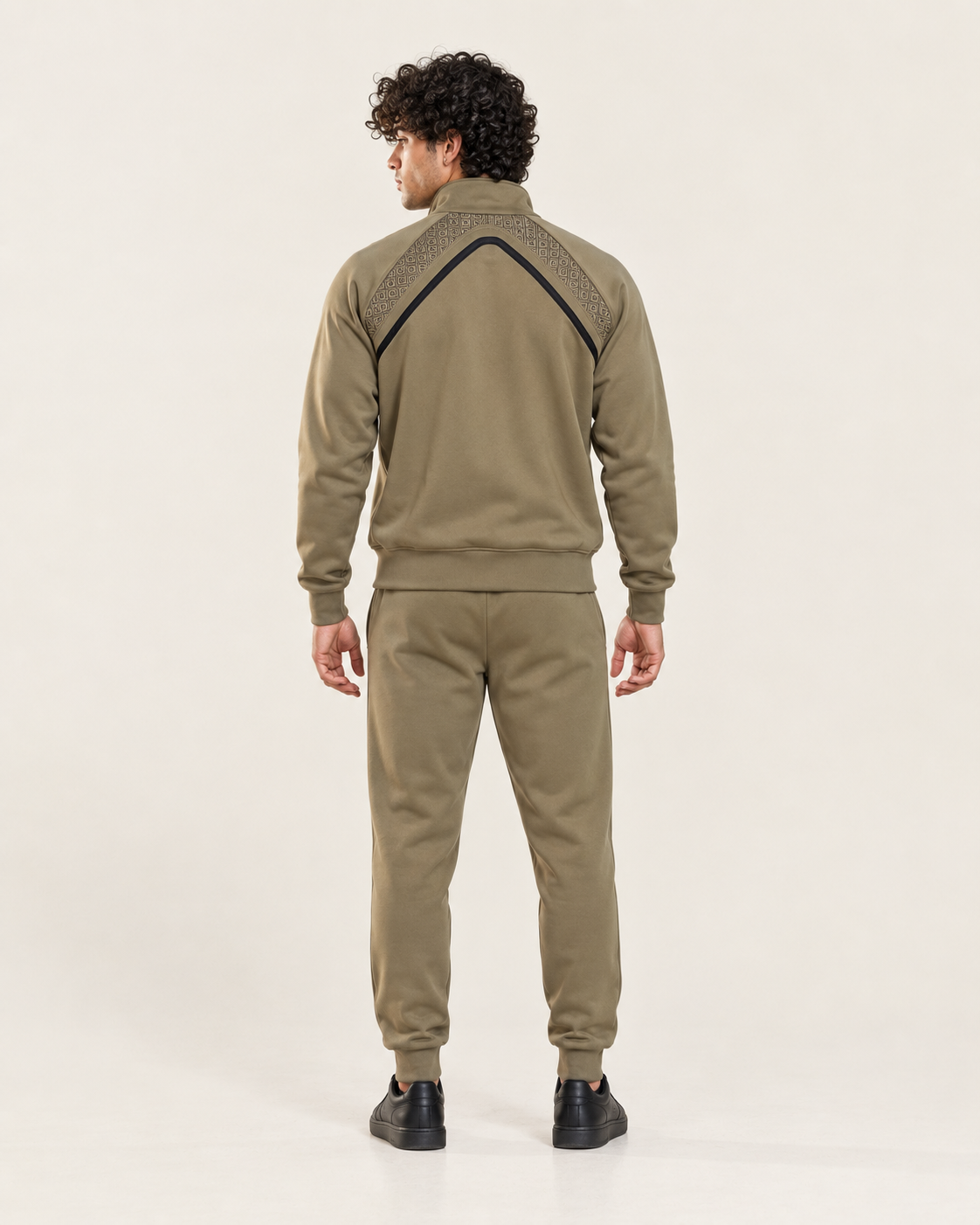 Poleyester fleece tracksuit Olive Khaki