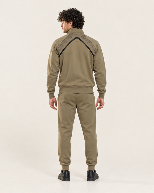 Poleyester fleece tracksuit Olive Khaki