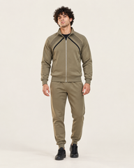 Poleyester fleece tracksuit Olive Khaki