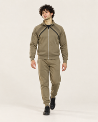 Poleyester fleece tracksuit Olive Khaki