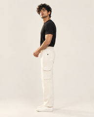Off-White Cargo Six Pocket Trouser — 320 GSM Fleece