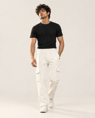 Off-White Cargo Six Pocket Trouser — 320 GSM Fleece